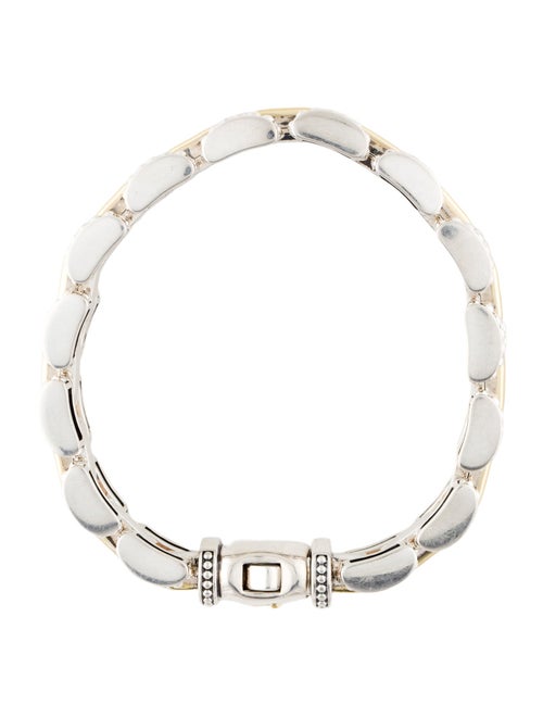 Lagos Two-Tone Caviar Link Bracelet