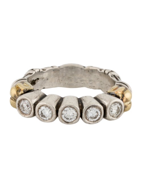 Lagos Caviar Diamond Arcadian Tulip Band Ring