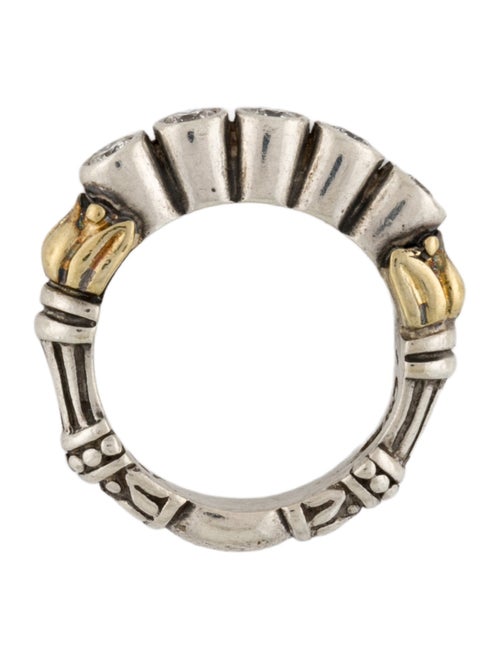 Lagos Caviar Diamond Arcadian Tulip Band Ring