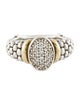 Lagos Diamond Oval Cocktail Ring