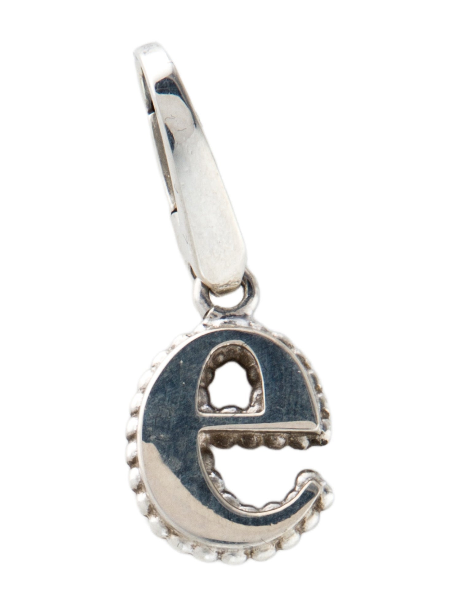 Lagos Caviar 'E' Pendant