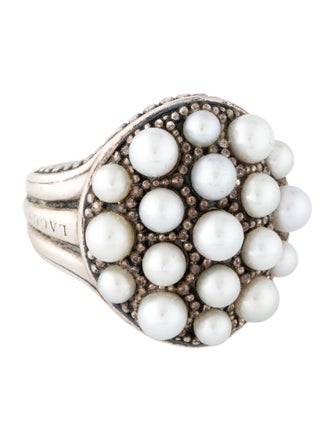Lagos Pearl Cluster Cocktail Ring