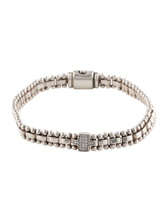 Lagos Diamond Single Station Link Bracelet