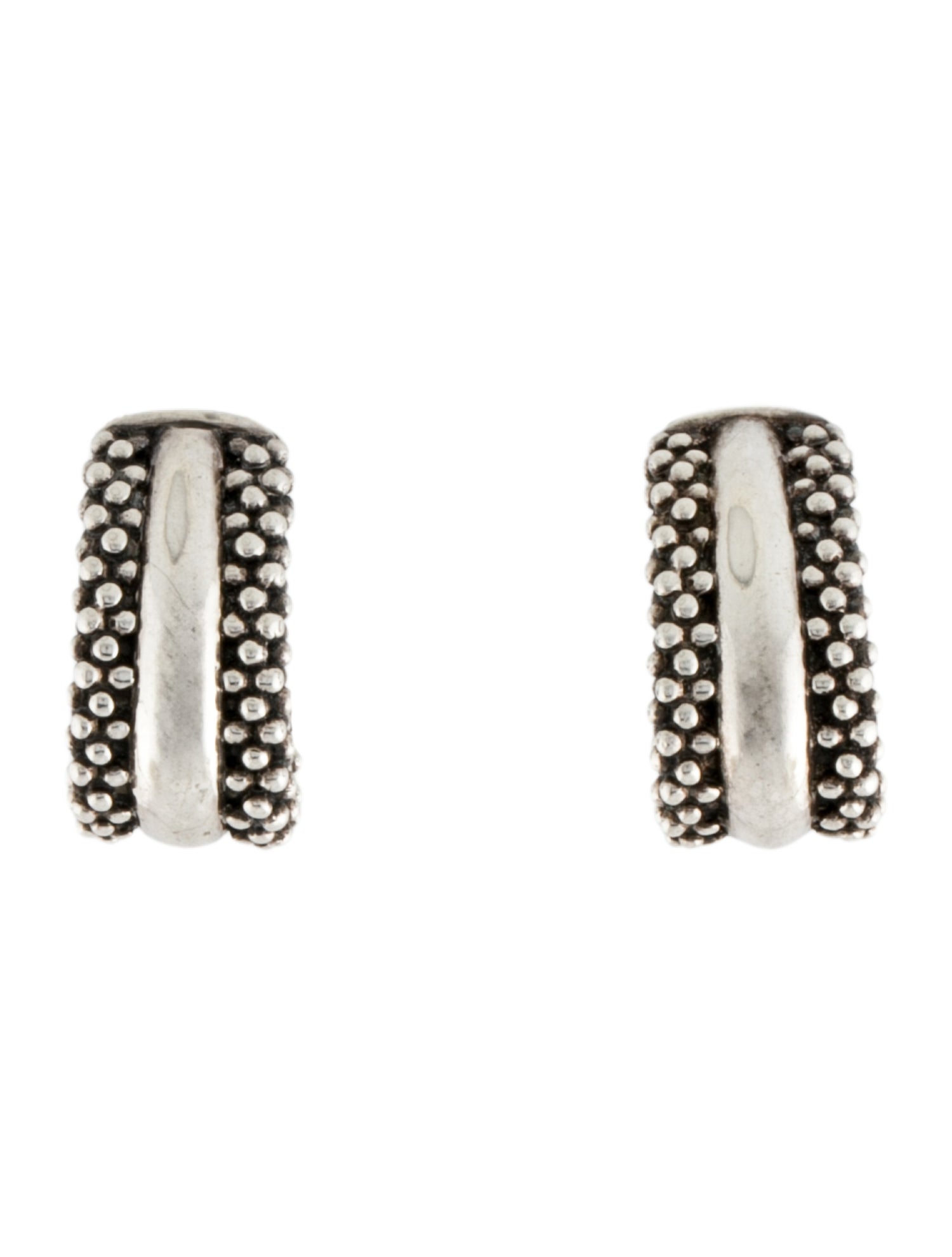 Lagos Station Caviar Huggie Earrings