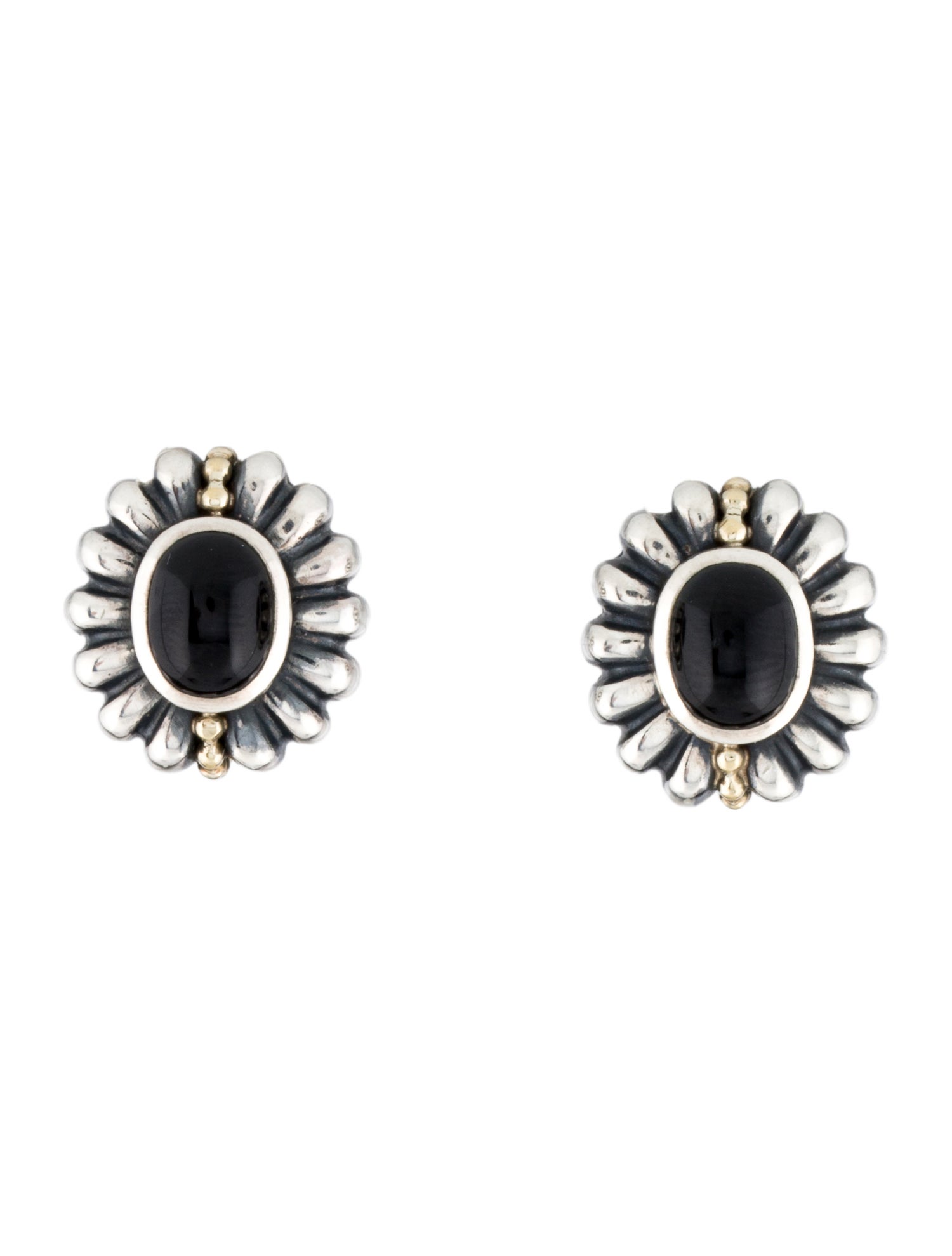 Lagos Onyx Caviar Earclips