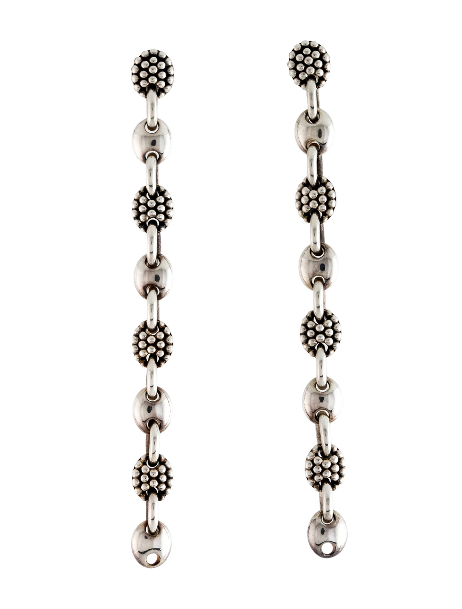 Lagos Beaded Chain Link Drop Earrings