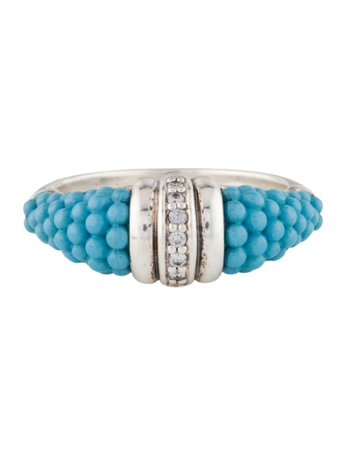 Lagos Diamond & Ceramic Large Stacking Ring
