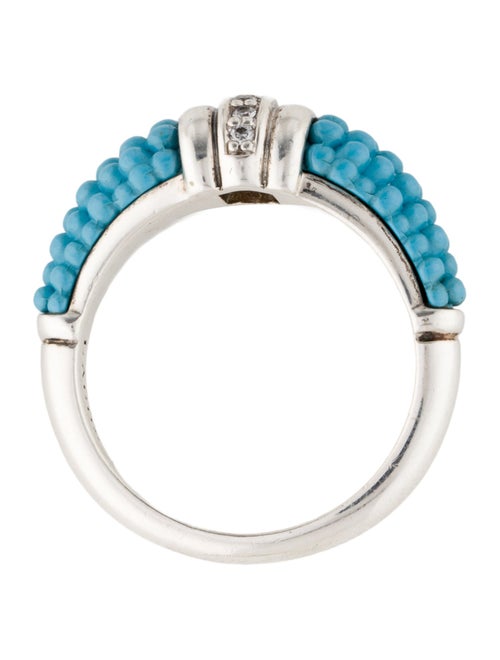 Lagos Diamond & Ceramic Large Stacking Ring