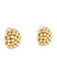 Lagos 18K Beaded Omega Clip Earrings