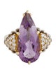 Lagos Amethyst & Diamond Cocktail Ring