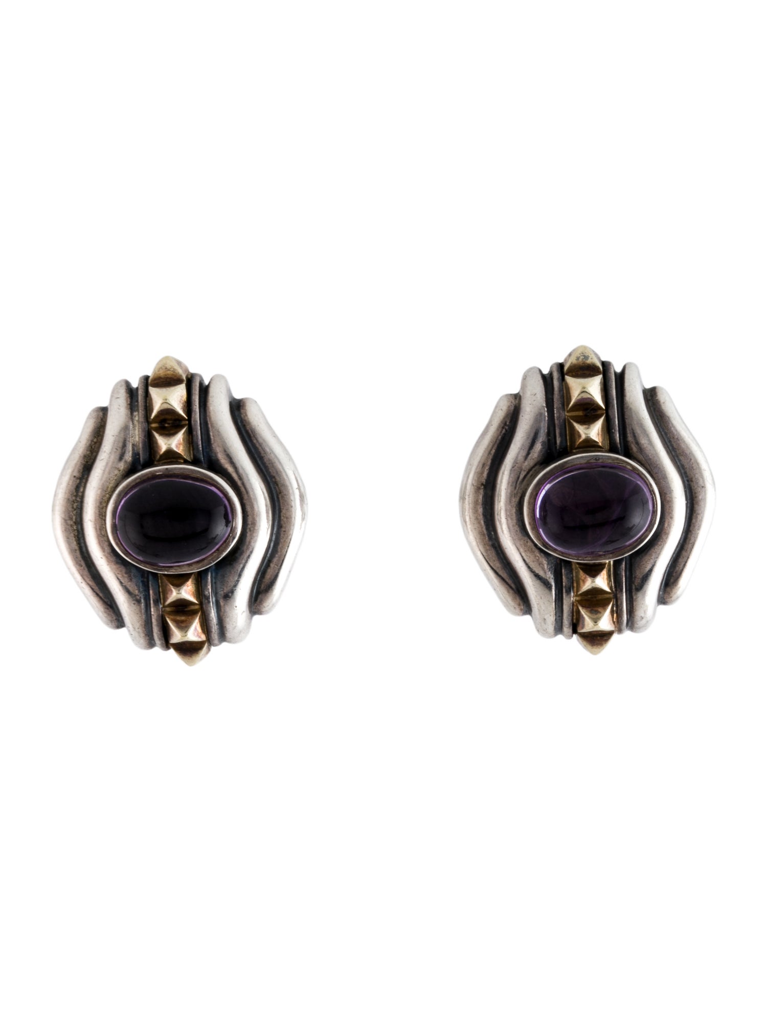 Lagos Vintage Amethyst Earclip Earrings