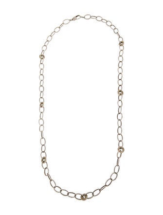 Lagos Two-Tone Long Chain Necklace