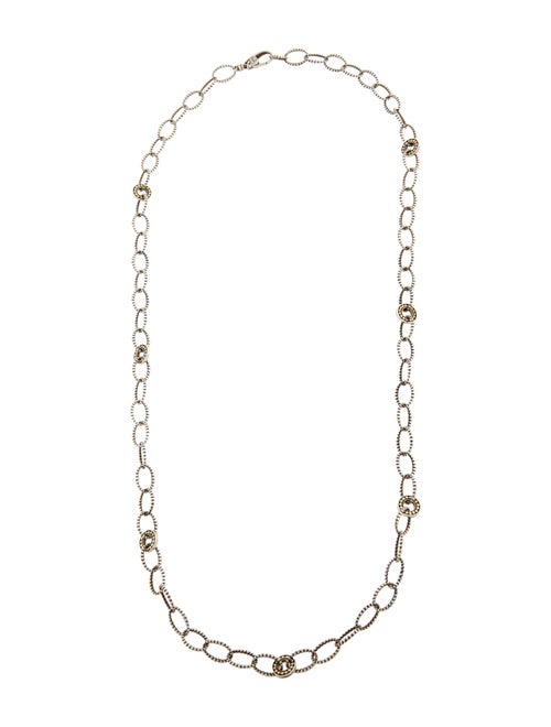 Lagos Two-Tone Long Chain Necklace