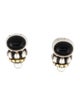 Lagos Pearl & Onyx Earclips