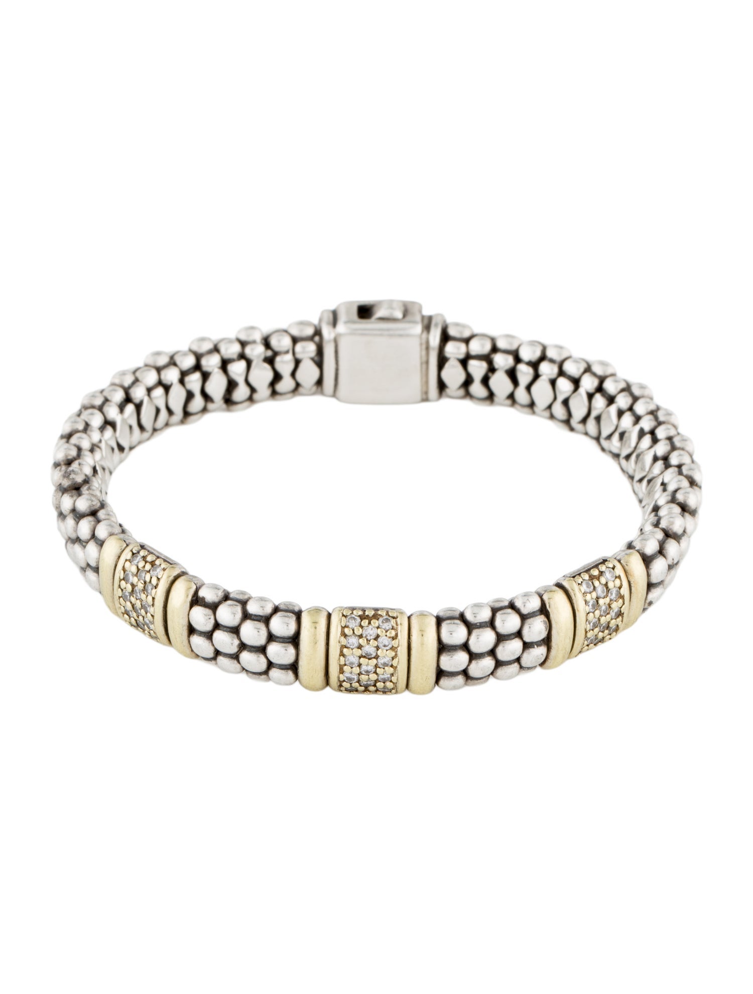 Lagos Diamond Caviar Bracelet