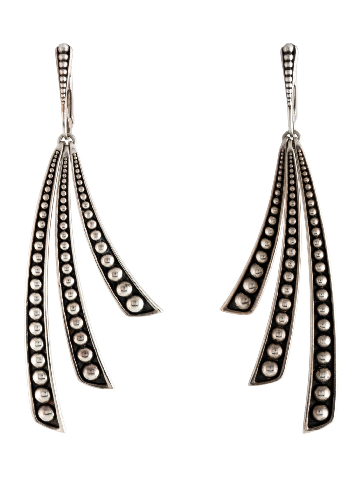 Lagos Triple Linear Curve Drop Earrings