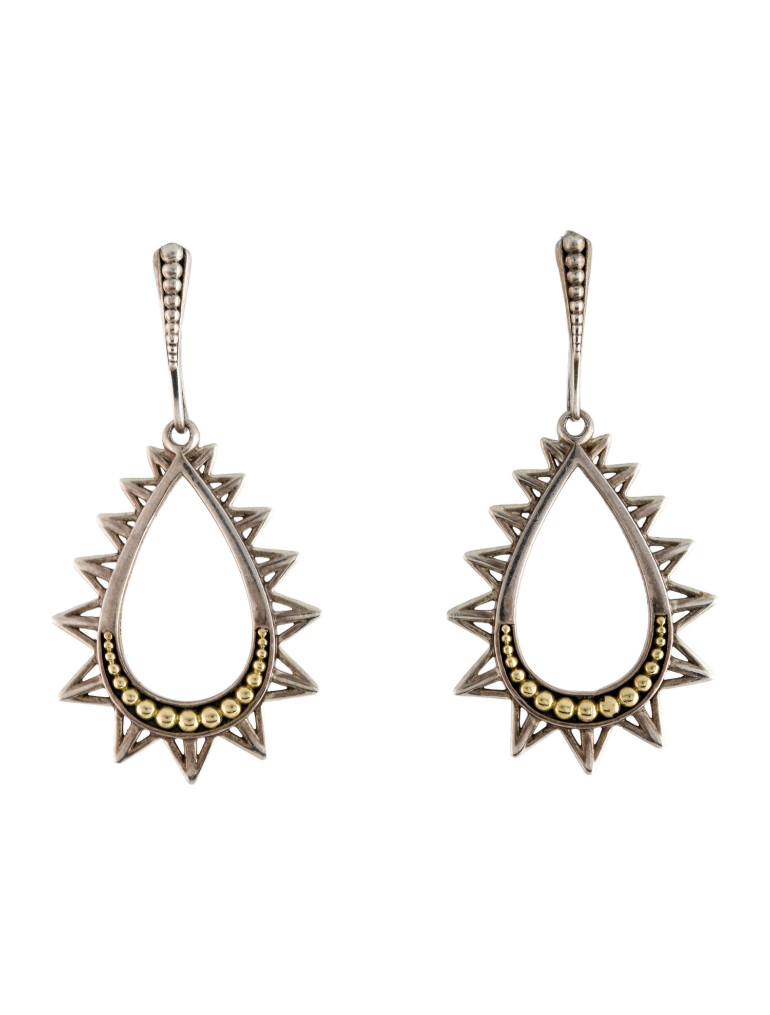Lagos KSL Spiked Pyramid Drop Earrings