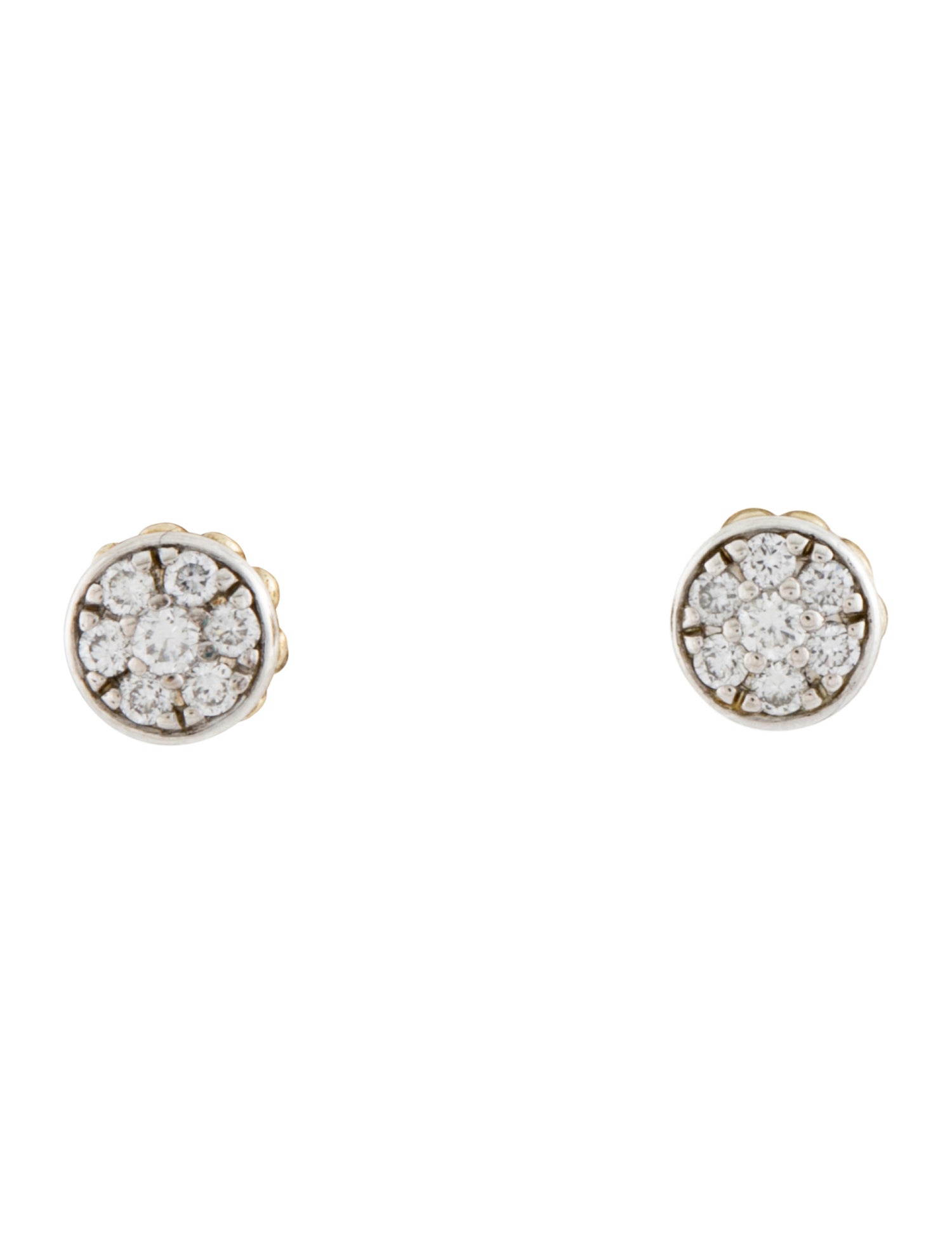Lagos Diamond Cluster Stud Earrings