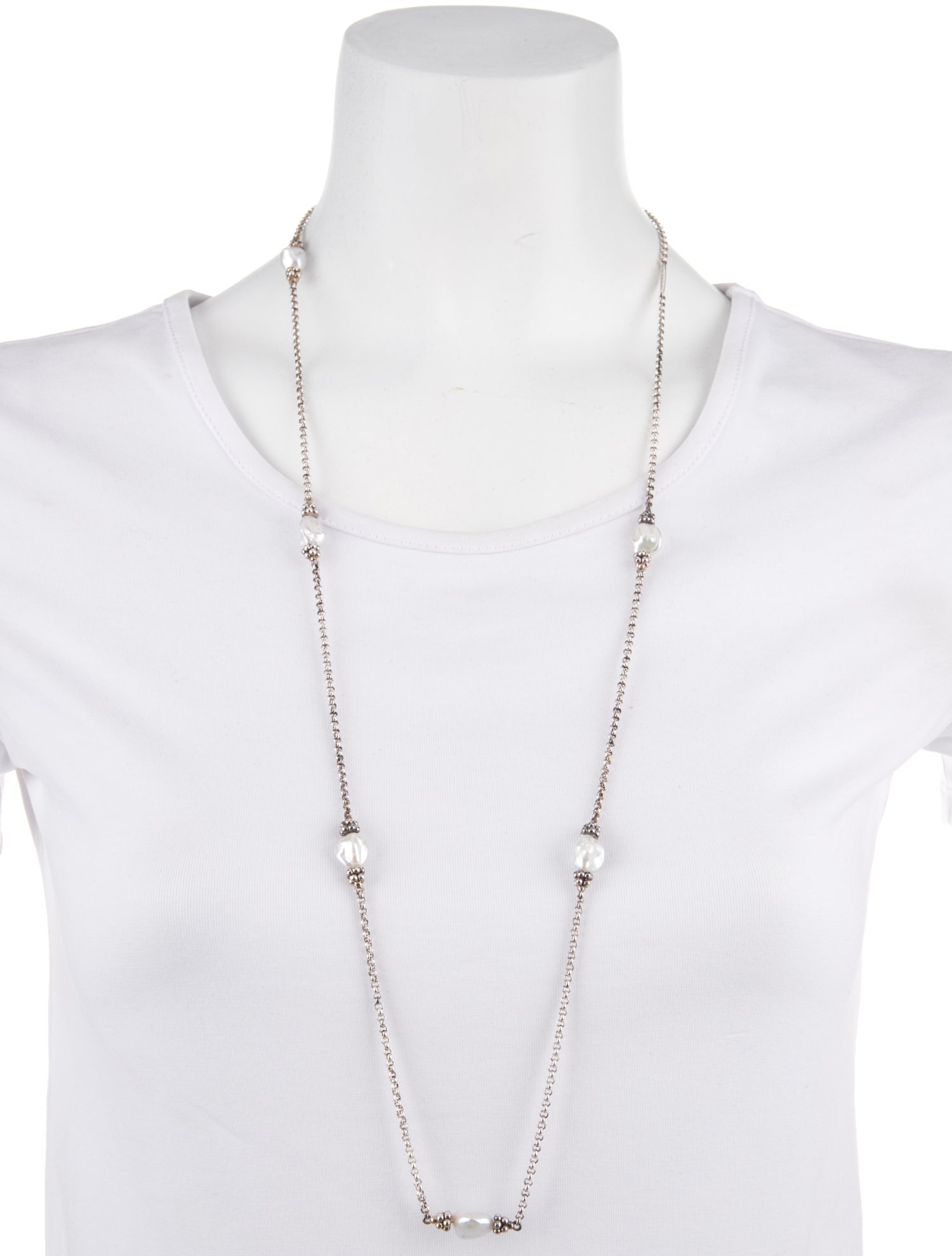 Lagos Pearl Luna Station Necklace