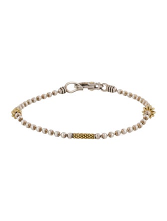Lagos Two-Tone Caviar Beaded Bracelet