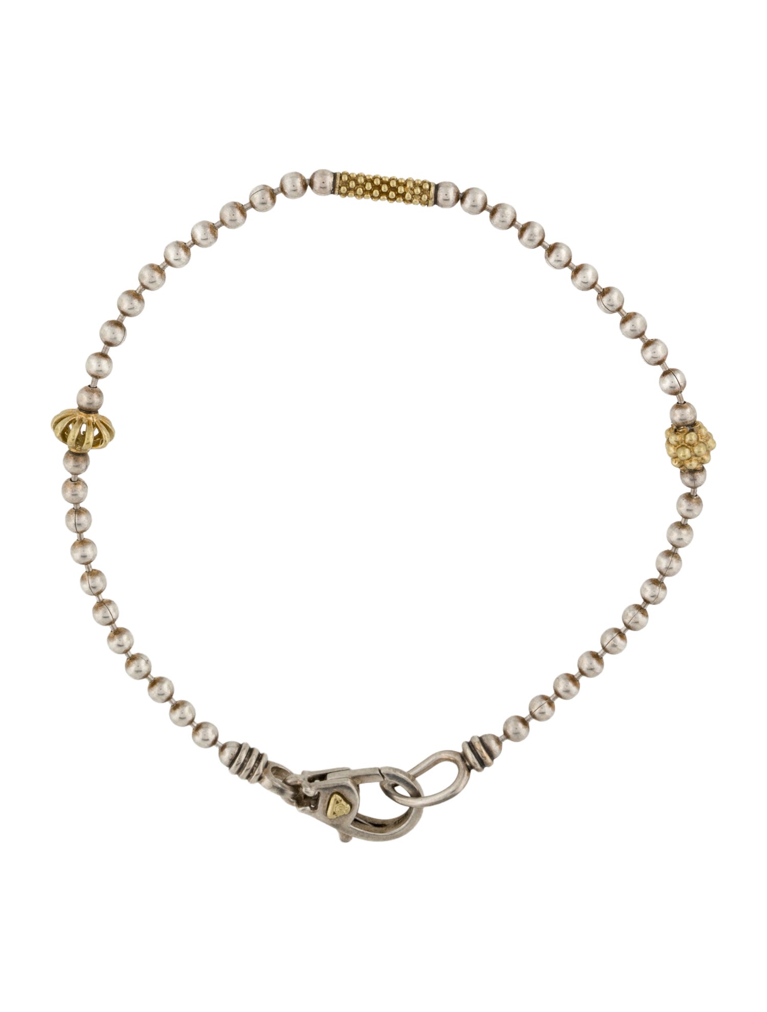 Lagos Two-Tone Caviar Beaded Bracelet