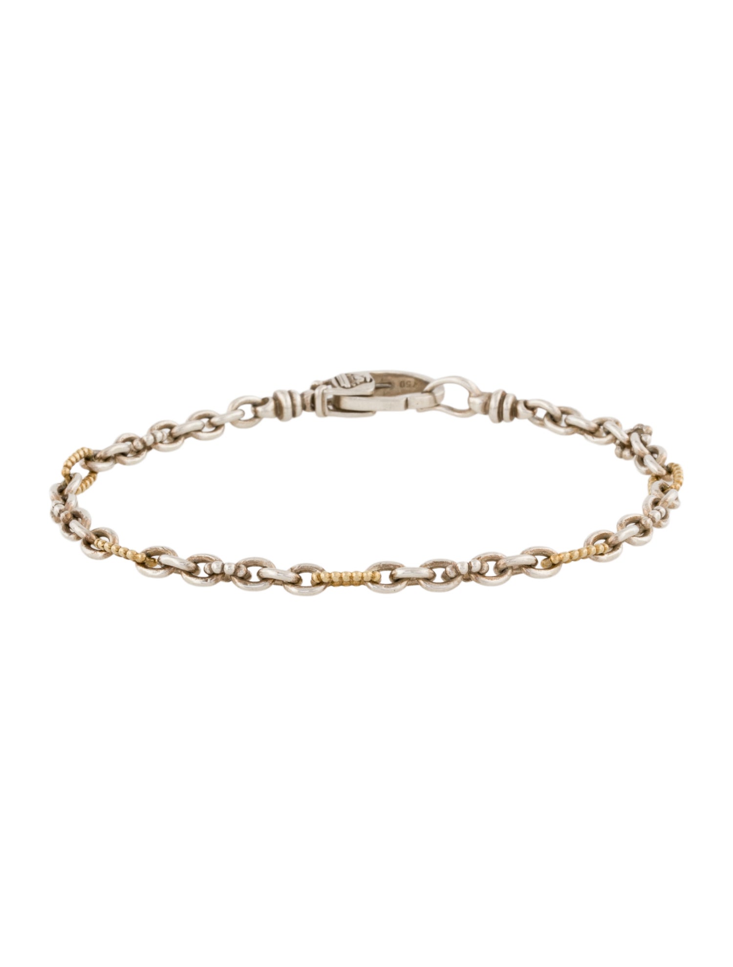 Lagos Two-Tone Caviar Link Bracelet