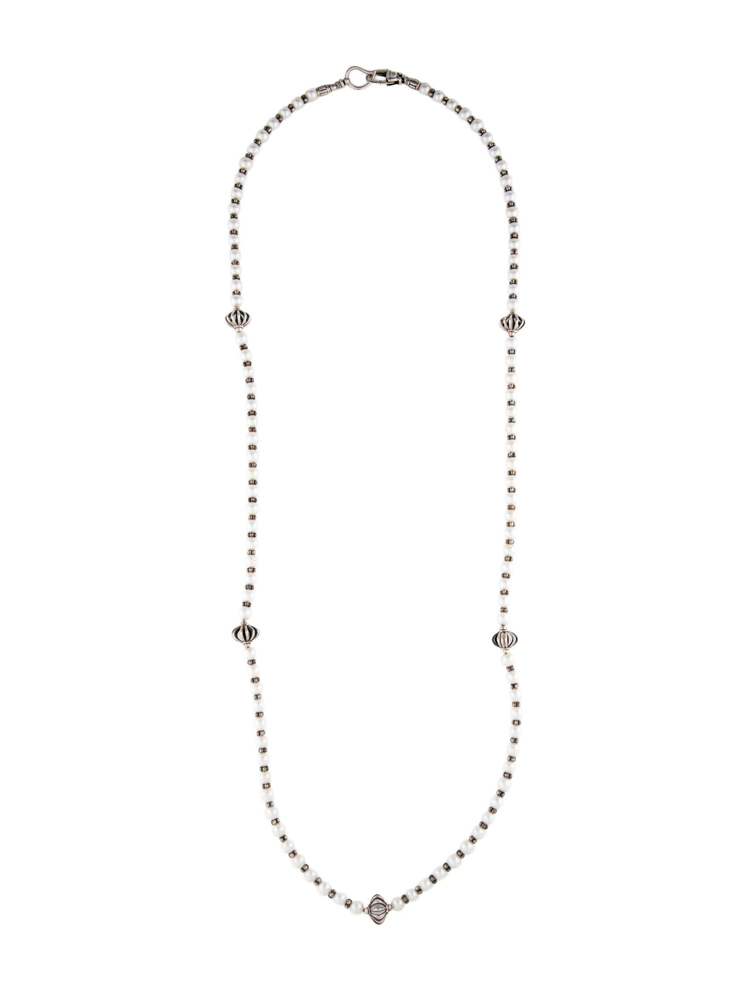 Lagos Pearl Long Station Necklace