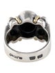 Lagos Two-Tone Onyx Caviar Cocktail Ring