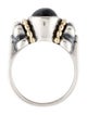 Lagos Two-Tone Onyx Caviar Cocktail Ring