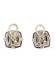 Lagos Ceramic & Diamond Earclip Earrings