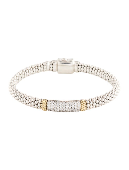 Lagos Caviar Diamond Station Bracelet
