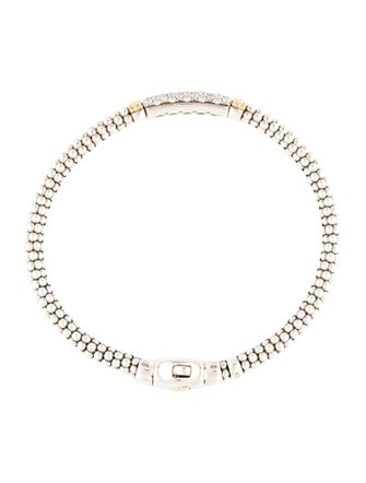 Lagos Caviar Diamond Station Bracelet