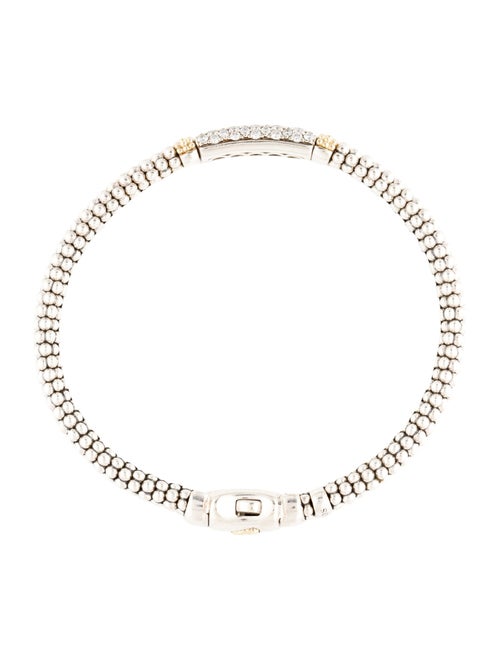 Lagos Caviar Diamond Station Bracelet