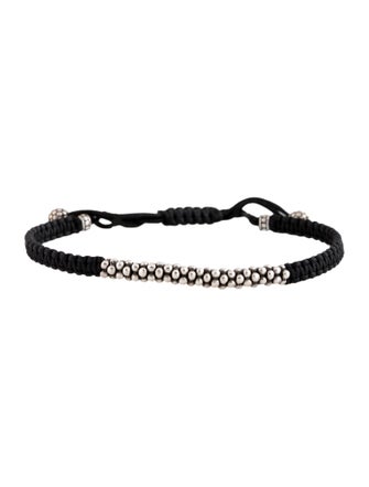 Lagos Caviar Macrame Cord Bracelet