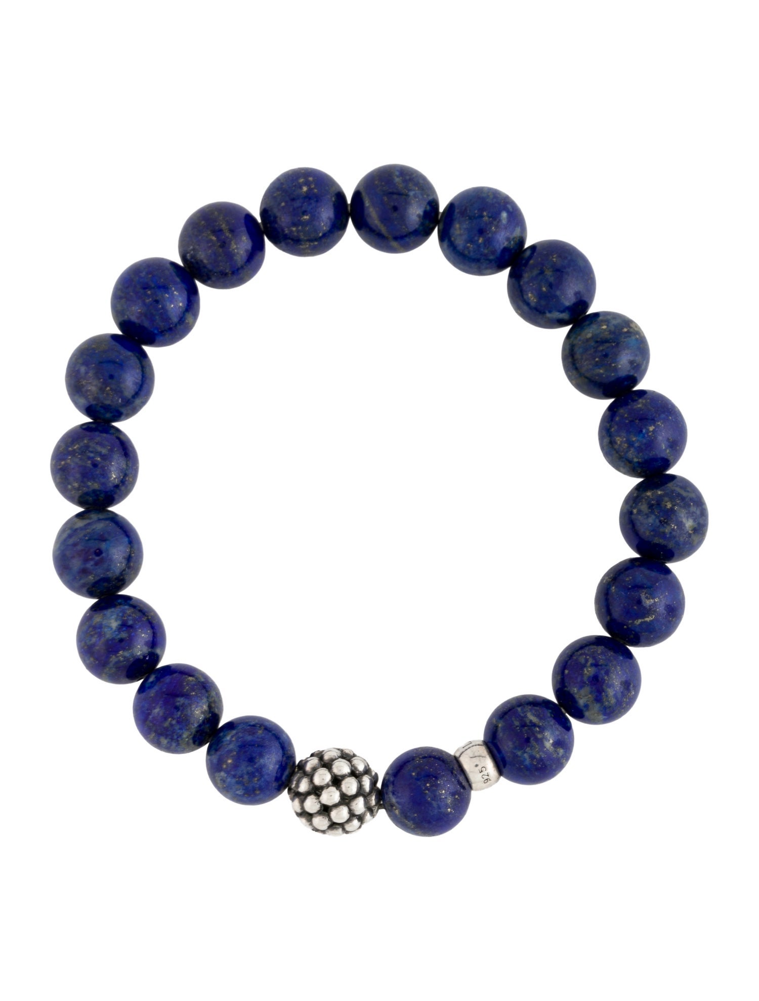 Lagos Maya Lapis Lazuli Station Bead Bracelet
