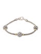 Lagos Two-Tone Three Station Caviar Beaded Bracelet