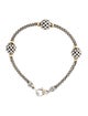 Lagos Two-Tone Three Station Caviar Beaded Bracelet