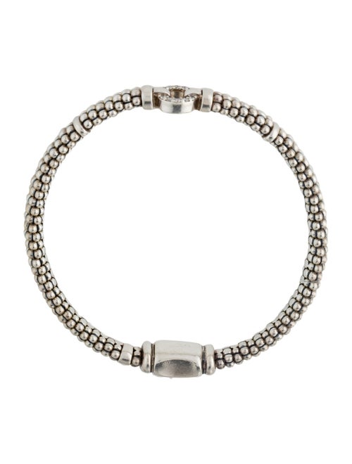Lagos Diamond Circle Caviar Bracelet