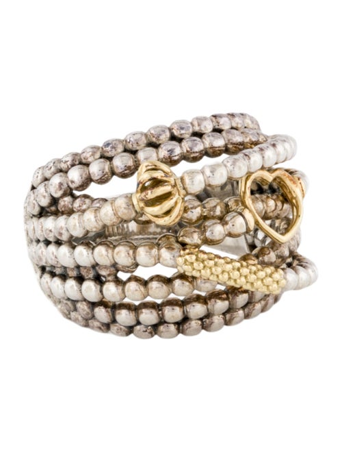 Lagos Two-Tone Caviar Statement Ring