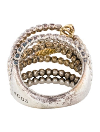 Lagos Two-Tone Caviar Statement Ring