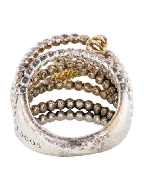 Lagos Two-Tone Caviar Statement Ring