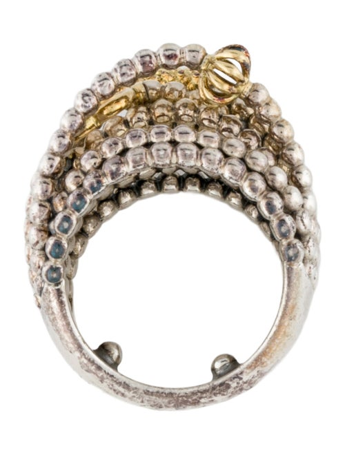 Lagos Two-Tone Caviar Statement Ring