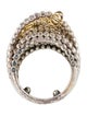 Lagos Two-Tone Caviar Statement Ring