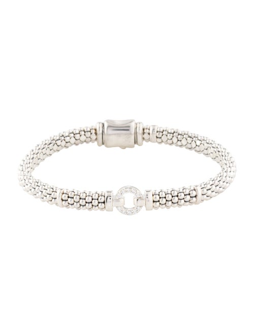Lagos Diamond Circle Caviar Bracelet