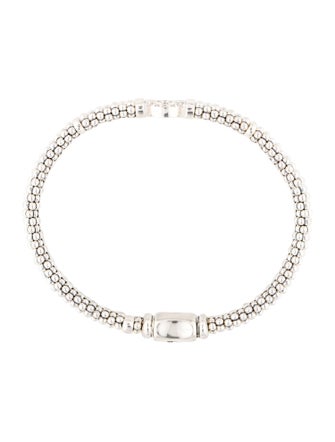Lagos Diamond Circle Caviar Bracelet
