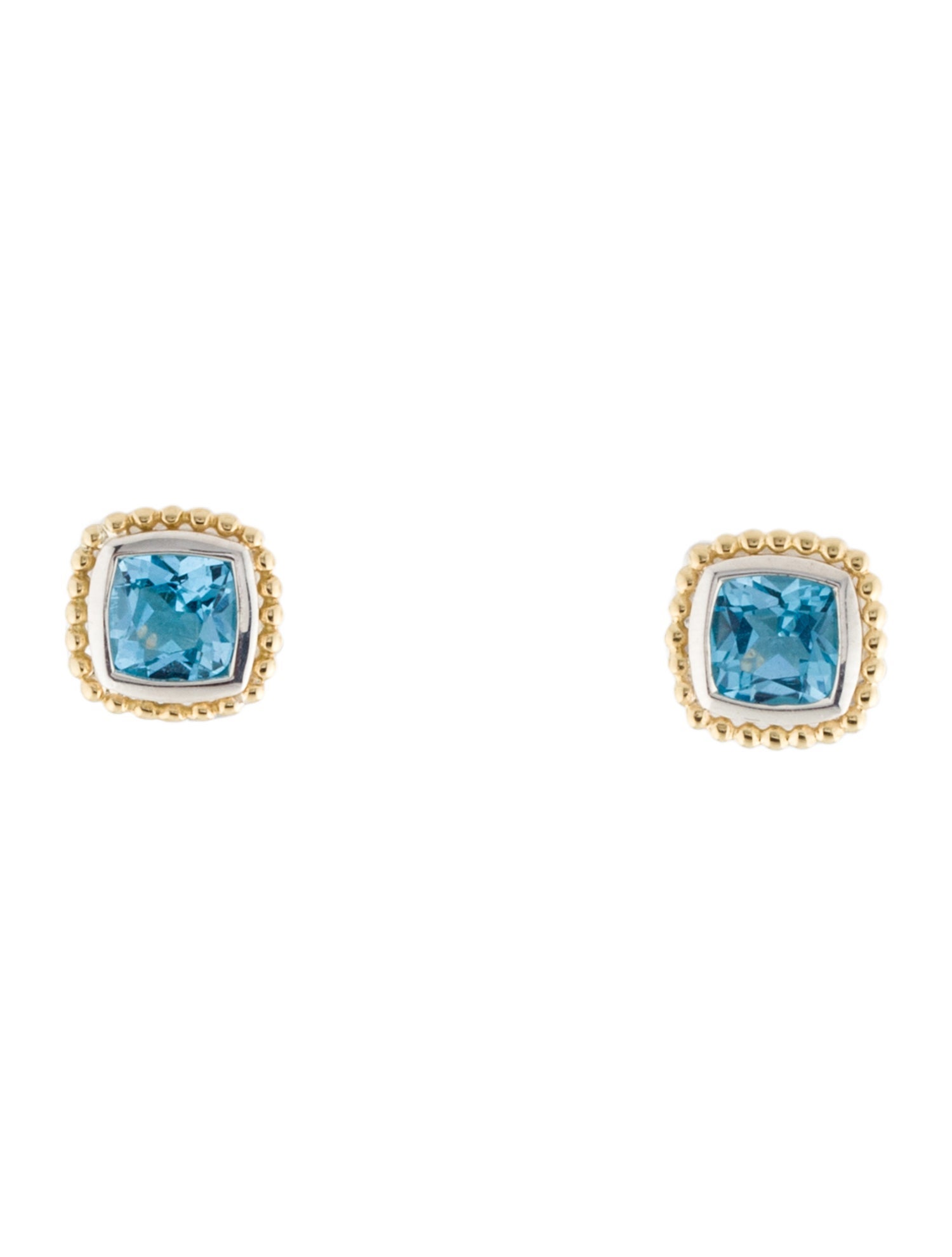 Lagos Rittenhouse Two-Tone Topaz Stud Earrings