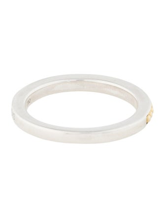 Lagos Two-Tone Caviar Stacking Ring