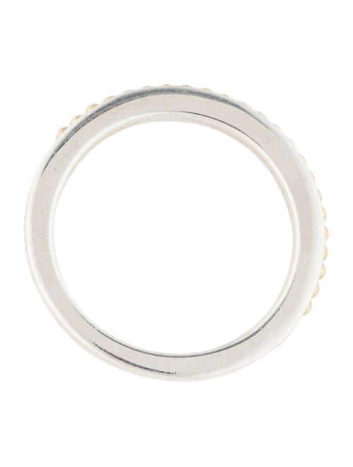 Lagos Two-Tone Caviar Stacking Ring