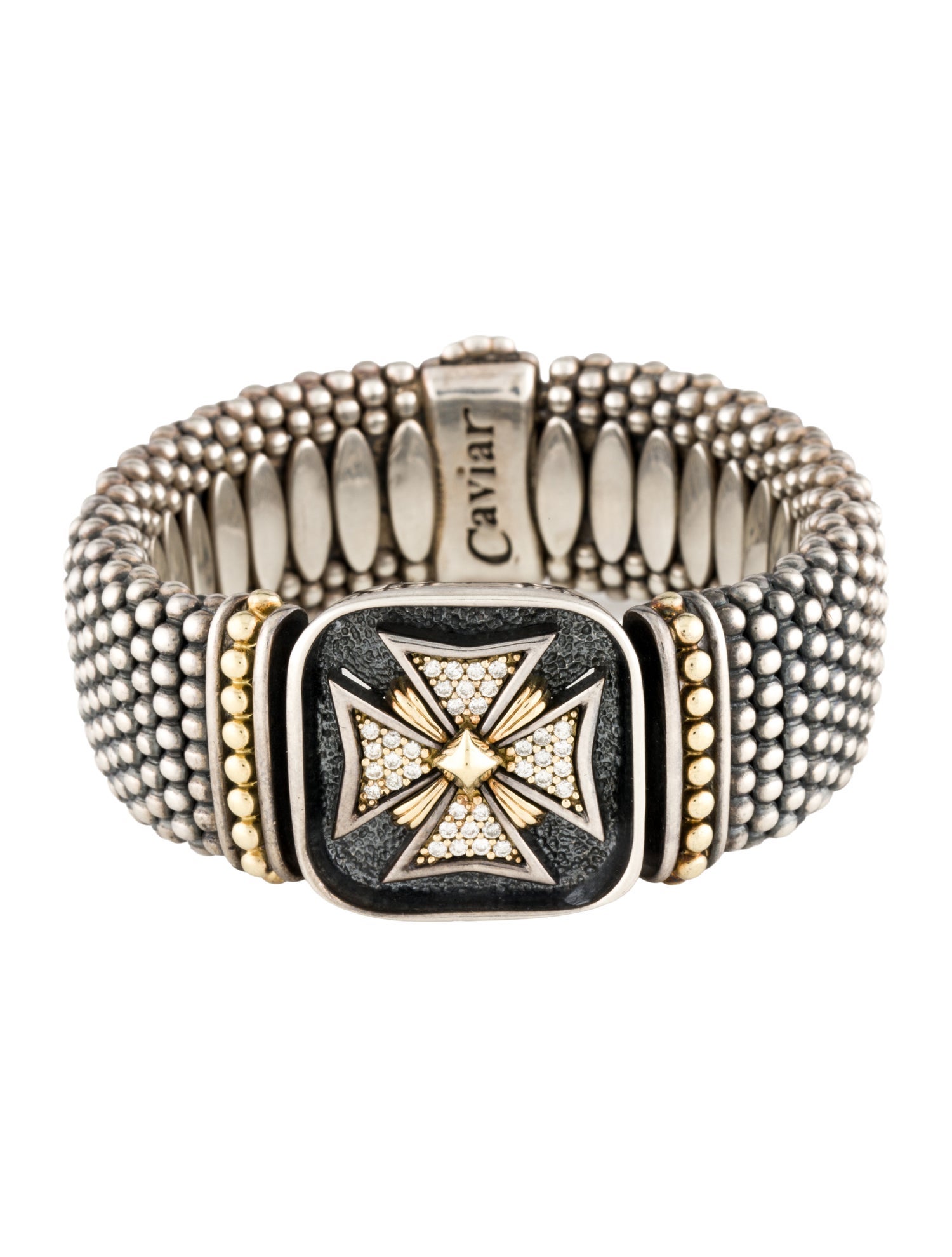 Lagos Diamond Caviar Link Bracelet