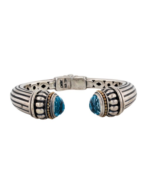 Lagos Topaz Hinged Cuff Bracelet